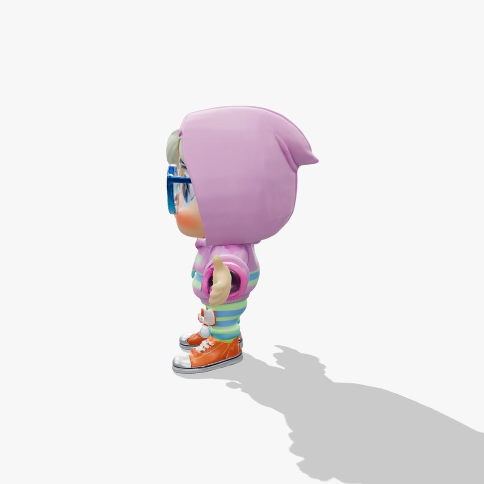 Charming Child Character in Hoodie Rigged and Animated